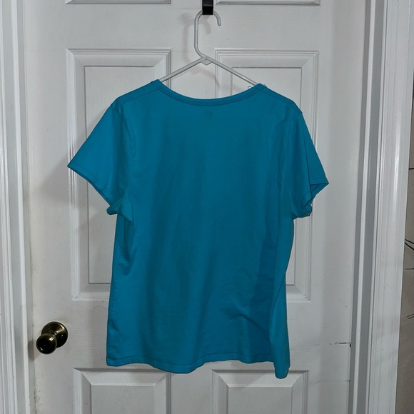 Hanes Blue Short Sleeve T-Shirt - Picture 3 of 3